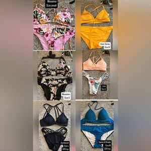 Bikini swimsuits - several different brands